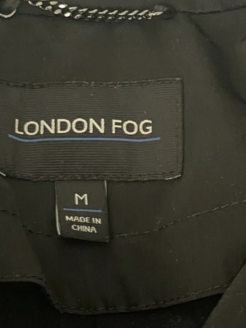 London Fog Women's Size M Black Double Breasted Mid-Length Trench Coat - Picture 6 of 12